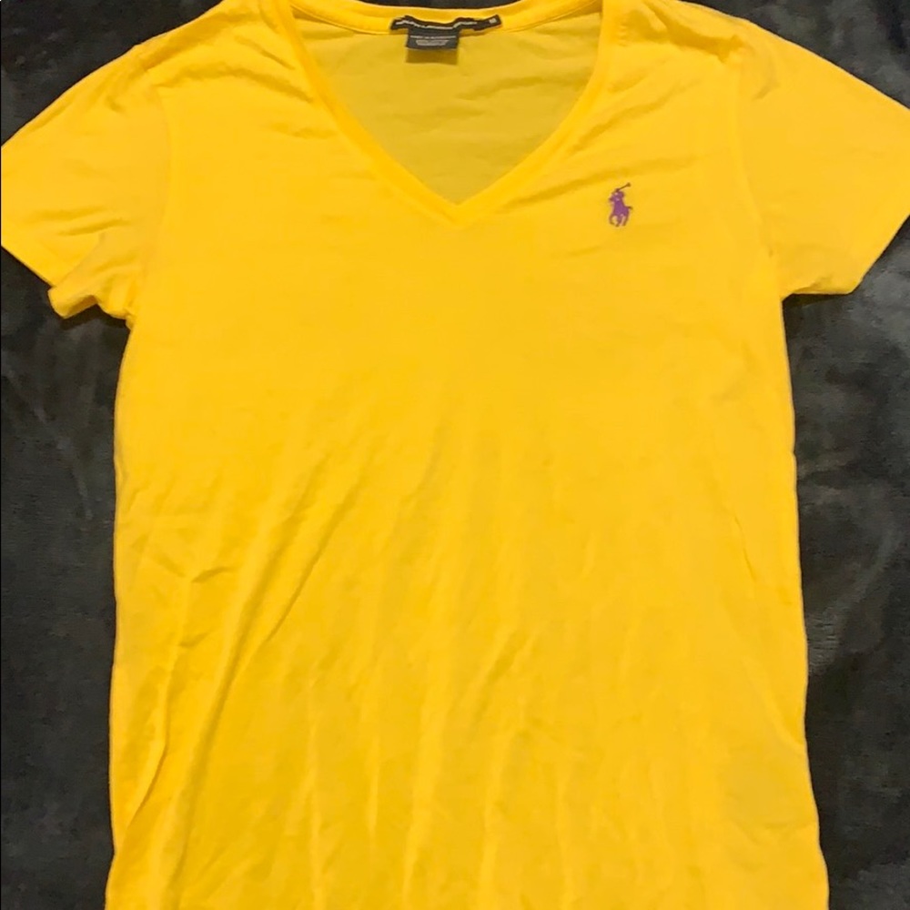 Ralph Lauren yellow v neck